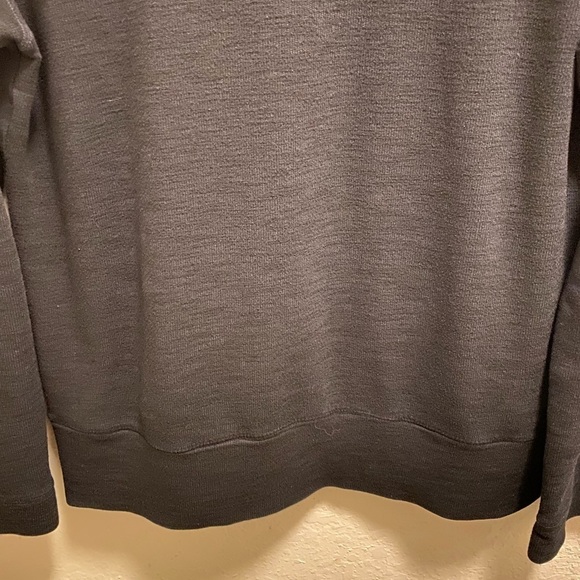 Monrow Black Lightweight Sweatshirt Size L (FLAWS) - Picture 5 of 12